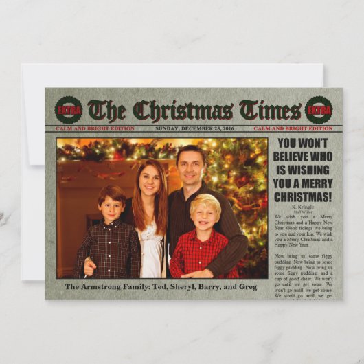 Chistmas Newspaper (Voorkant)