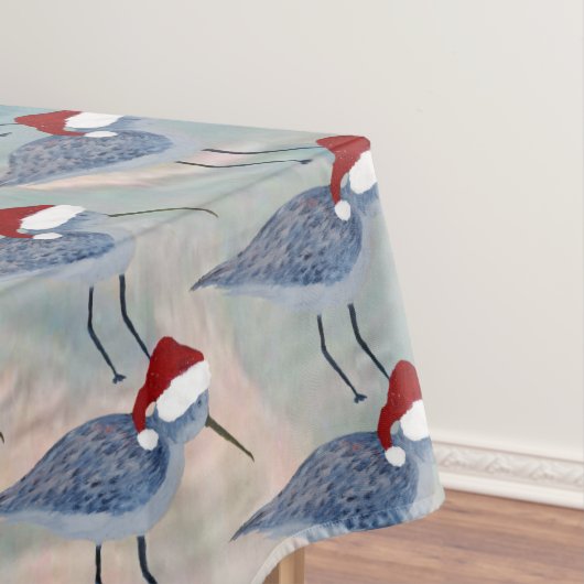 Chistmas sandpipers Holdiay coastal tablecloth Tafelkleed (Voorbeeld)