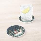 Chistmas Zandsteen Onderzetter (Zijkant)