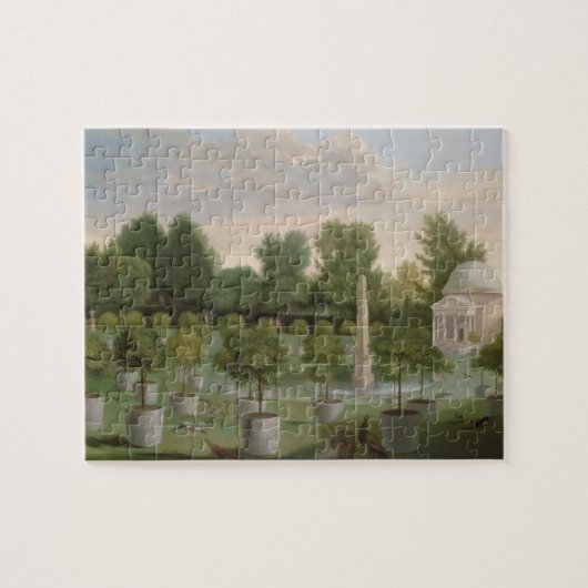 Chiswick House Gardens (olie op doek) Legpuzzel (Horizontaal)