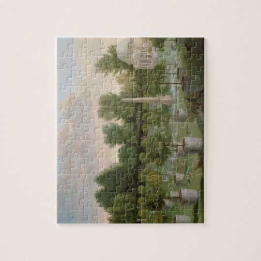 Chiswick House Gardens (olie op doek) Legpuzzel (Verticaal)