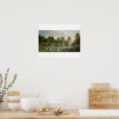 Chiswick House Gardens (olie op doek) Poster (Keuken)