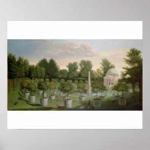 Chiswick House Gardens (olie op doek) Poster