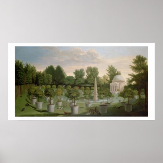 Chiswick House Gardens (olie op doek) Poster (Voorkant)
