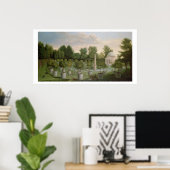 Chiswick House Gardens (olie op doek) Poster (Thuiskantoor)