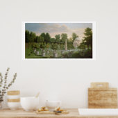 Chiswick House Gardens (olie op doek) Poster (Keuken)