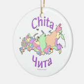 Chita Rusland Map Ornament (Links)