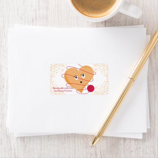 Chitescrochet-garens, , staaft etiket (Insitu)