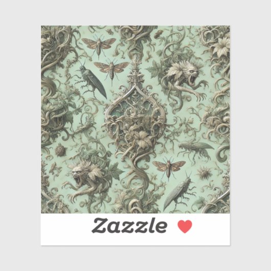 Chitineuze Elegie – Gotische Insecten Sticker (Vel)