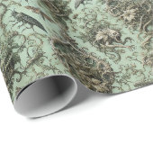 Chitinous Elegy – Gothic Insect behang ontwerp Cadeaupapier (Rol Hoek)