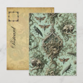 Chitinous Elegy – Gothic Insect Feestdagenkaart (Voorkant / Achterkant)