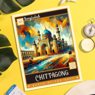 Chittagong, Bangladesh    schilderij Briefkaart