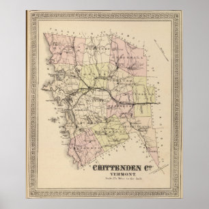 Chittenden County in Vermont Poster