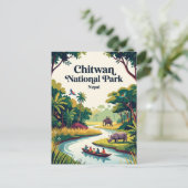 Chitwan National Park Nepal Briefkaart (Staand voorkant)