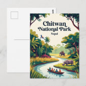 Chitwan National Park Nepal Briefkaart (Voorkant / Achterkant)