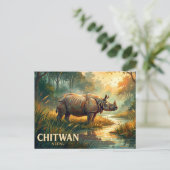 Chitwan National Park Nepal Briefkaart (Staand voorkant)