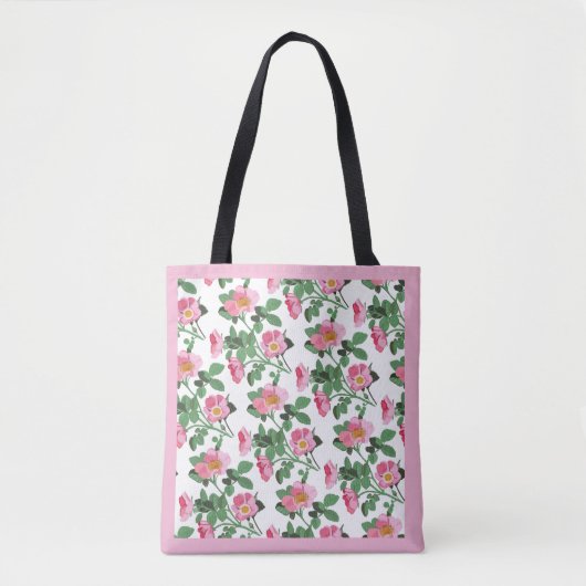 Chitzy Pink Wild Roos Tote Bag (Voorkant)