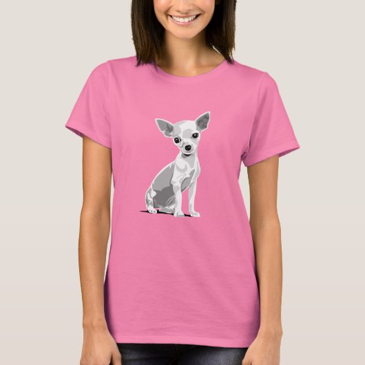 Chiuahua donker t-shirt (Voorkant)