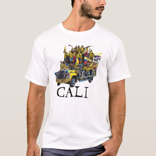 CHIVA CALI! THE FAMOUS PARTY ON WHEELS. T-SHIRT (Voorkant)