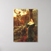 Chivalerie (door Frank Dicksee) Canvas Afdruk (Voorkant)