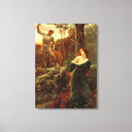 Chivalerie (door Frank Dicksee) Canvas Afdruk