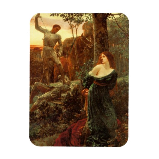 Chivalerie (door Frank Dicksee) Magneet (Verticaal)