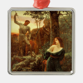 Chivalerie (door Frank Dicksee) Metalen Ornament