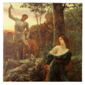 Chivalerie (door Frank Dicksee) Tegeltje (Voorkant)