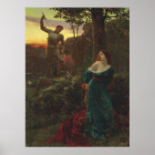 Chivalry van Frank Bernard Dicksee Poster (Voorkant)