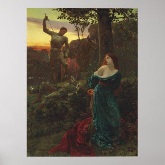 Chivalry van Frank Bernard Dicksee Poster