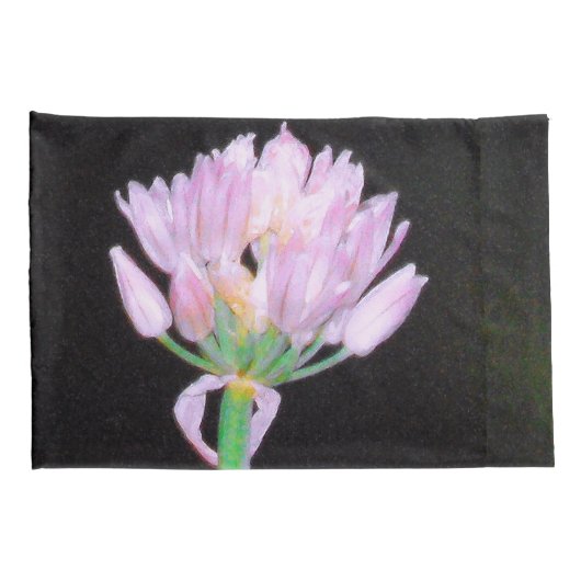 Chives Flower Kussensloop (Achterkant-Rechts)