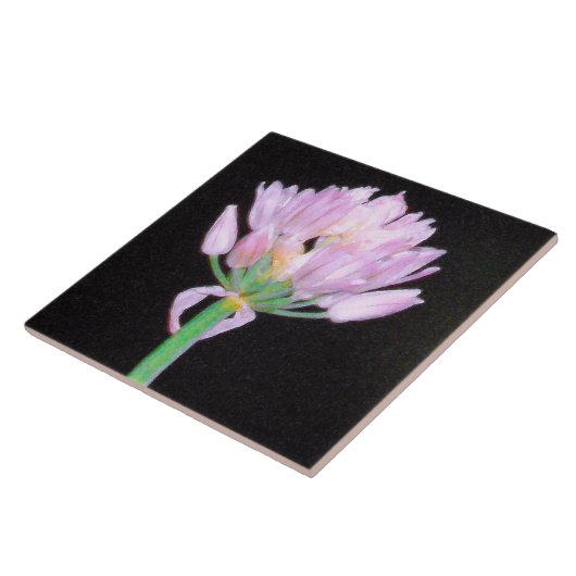 Chives Flower Tegeltje (Zijkant)
