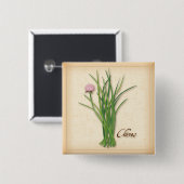 Chives Herb Button (Voorkant /achterkant)