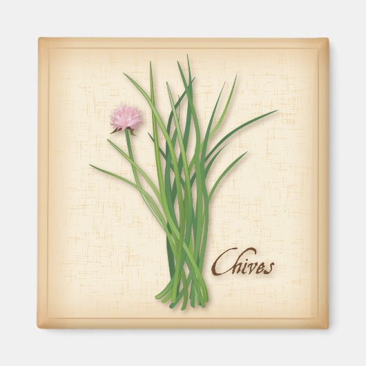 Chives Herb Magnet (Voorkant)