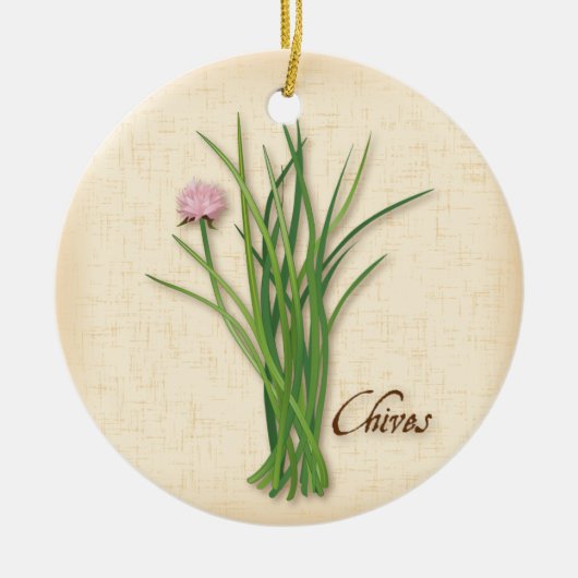 Chives Herb Ornament (Voorkant)