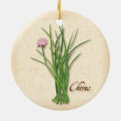 Chives Herb Ornament (Achterkant)