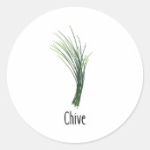 Chives Kruiden Kruiden Ronde Sticker (Voorkant)