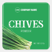 Chives Spice Label Aangepaste Sticker (Voorkant)