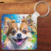 Chiwawa Dog Sleutelhanger (Achterkant)