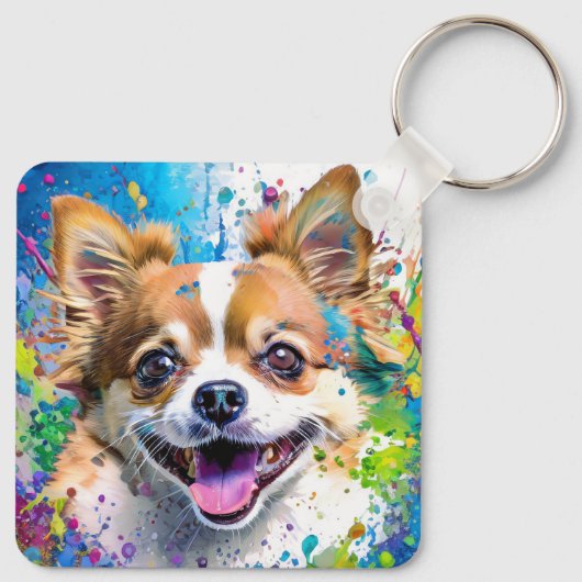 Chiwawa Dog Sleutelhanger (Achterkant)