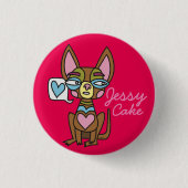 Chiwawa Jessy Cake Badge Ronde Button 3,2 Cm (Voorkant)
