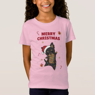 Chiwawa Kersthond Winterdieren Dogs T-Shirt
