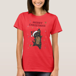 Chiwawa Kersthond Winterdieren Dogs T-Shirt