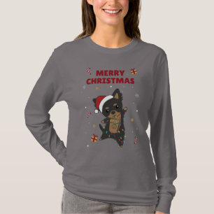 Chiwawa Kersthond Winterdieren Dogs T-Shirt