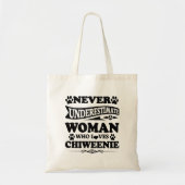 Chiweenie Canvas tas Gifts voor papa mama oma (Voorkant)