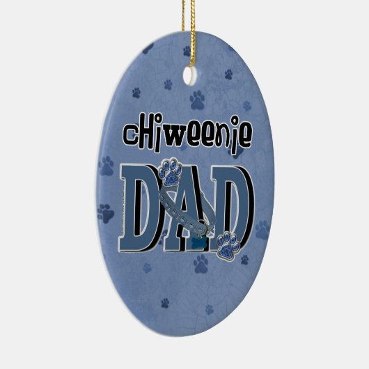 ChiWeenie DAD Keramisch Ornament (Rechts)