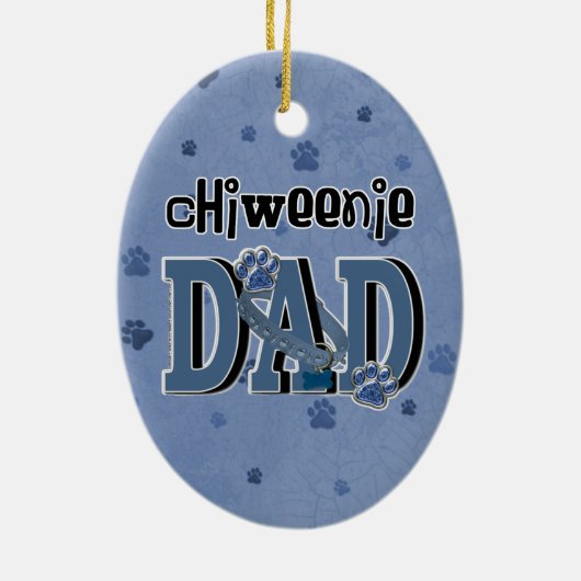 ChiWeenie DAD Keramisch Ornament (Achterkant)