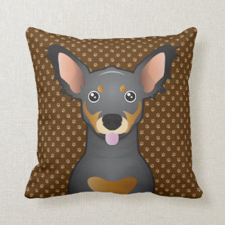 Chiweenie Dog Cartoon Paws Kussen