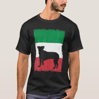 Chiweenie Dog Italy Flag Italian Vintage Mom Dad T-shirt