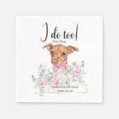 Chiweenie Dog Wedding Cocktail Napkins Servet (Voorkant)